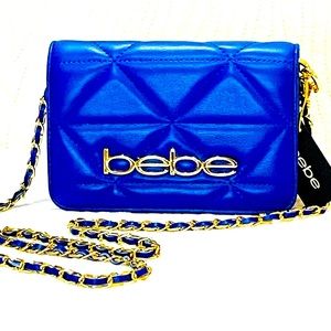 bebe RARE BLUE Crossbody Handbag NWT